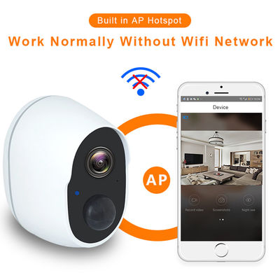 WIFI 1080P CMOS IP Battery Camera Rechargeable Built In Battery